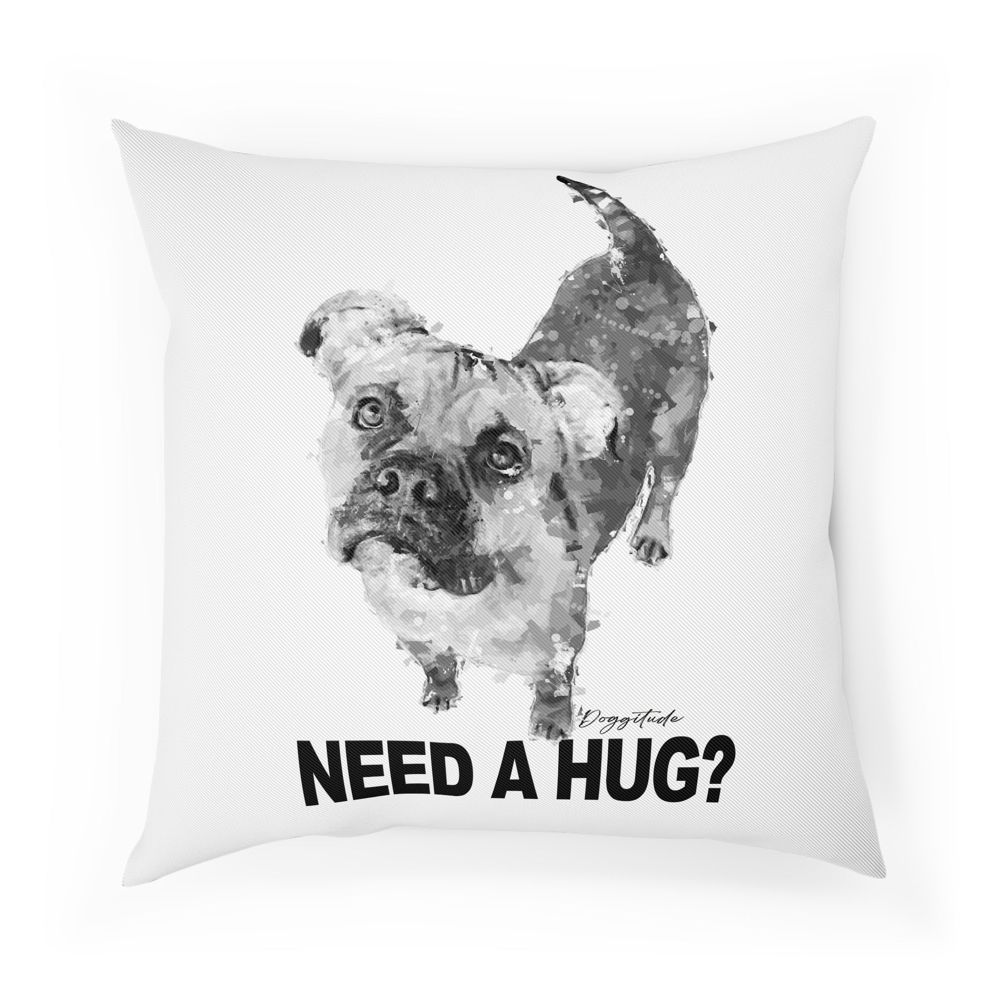 Dog Lover's Hug Cushion, Pet Pillow, Animal Decor, Gifts for Dog Owners, Cozy Home Decor, Need a Hug?