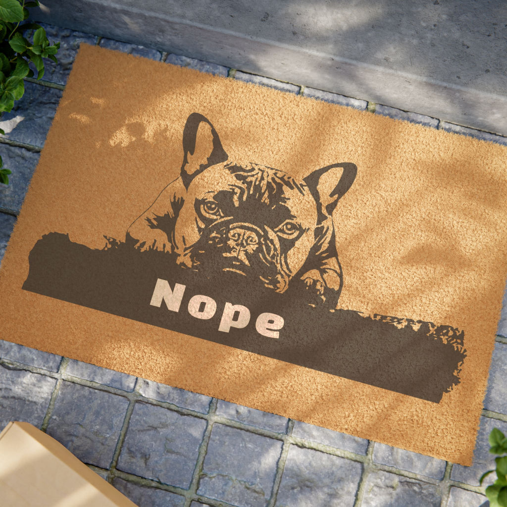 Nope Dog Doormat – Funny Welcome Mat & Unique Gift for Dog Lovers