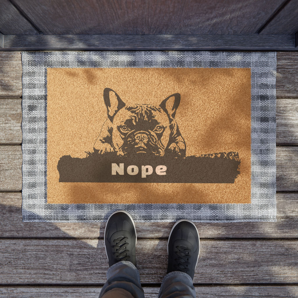 Nope Dog Doormat – Funny Welcome Mat & Unique Gift for Dog Lovers