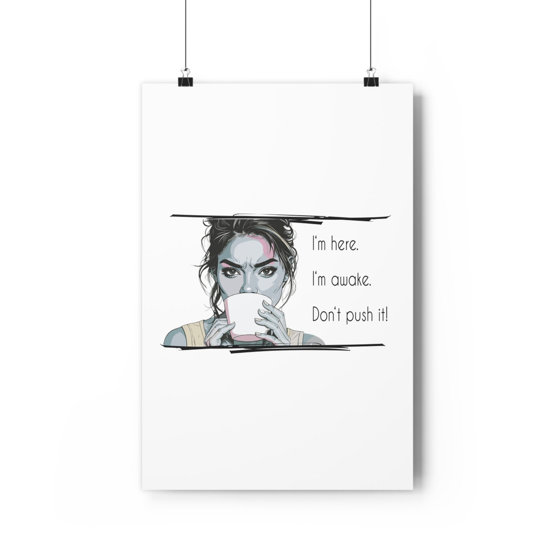 Motivational Coffee Art – Giclée Wall Print & Home Décor Gift