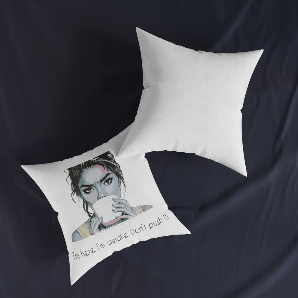 Quirky Coffee Pillow – Cozy Gift & Living Room Décor