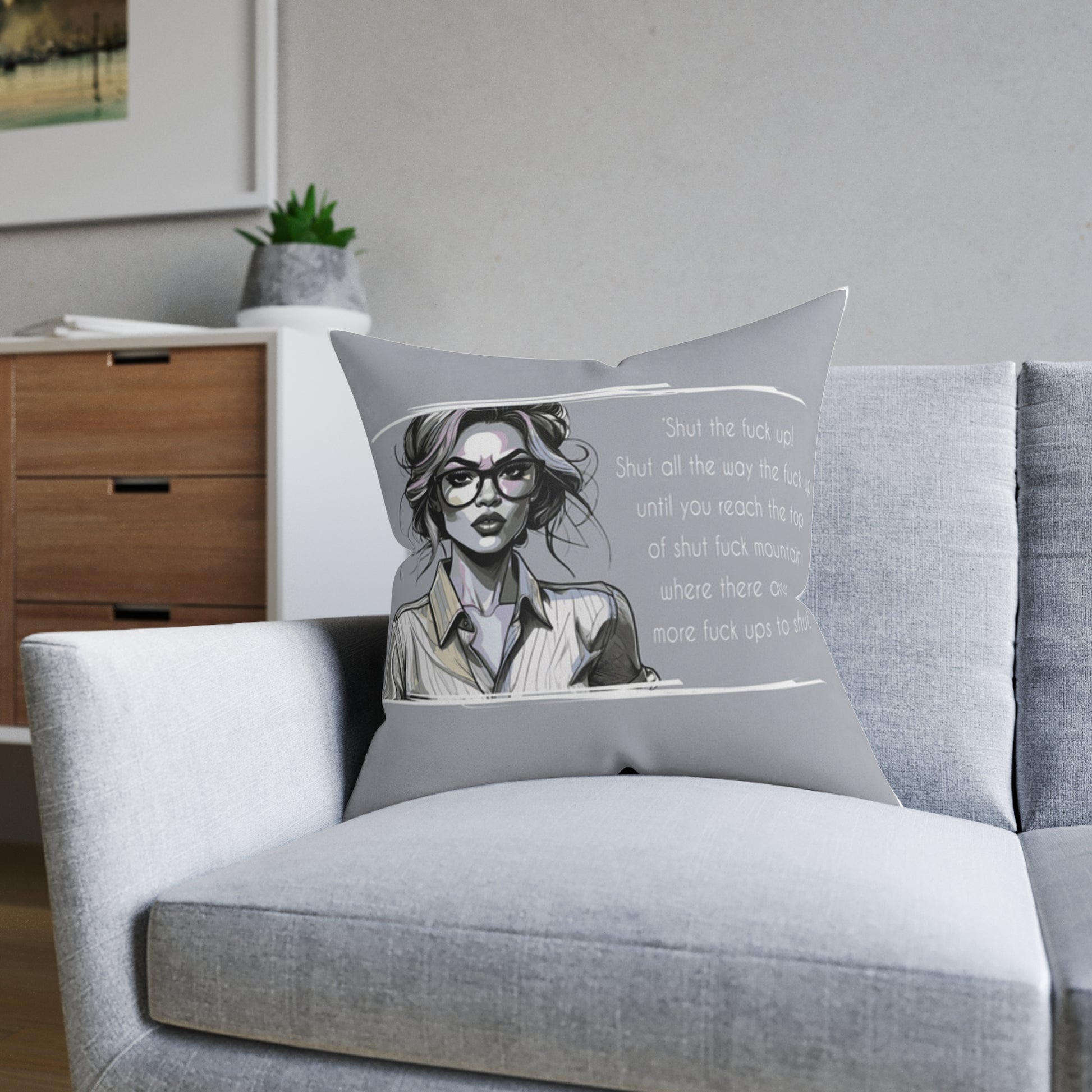 Sassy Throw Pillow – Unique Gift & Fun Home Accent