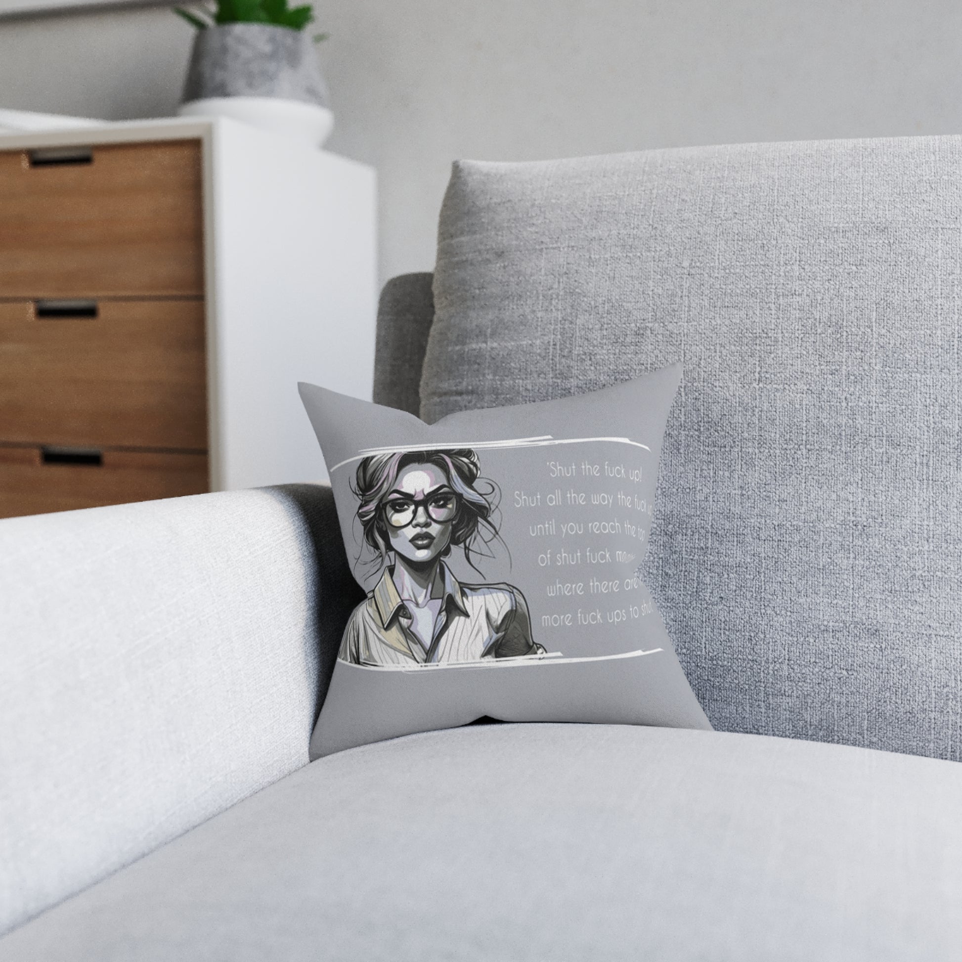 Sassy Throw Pillow – Unique Gift & Fun Home Accent