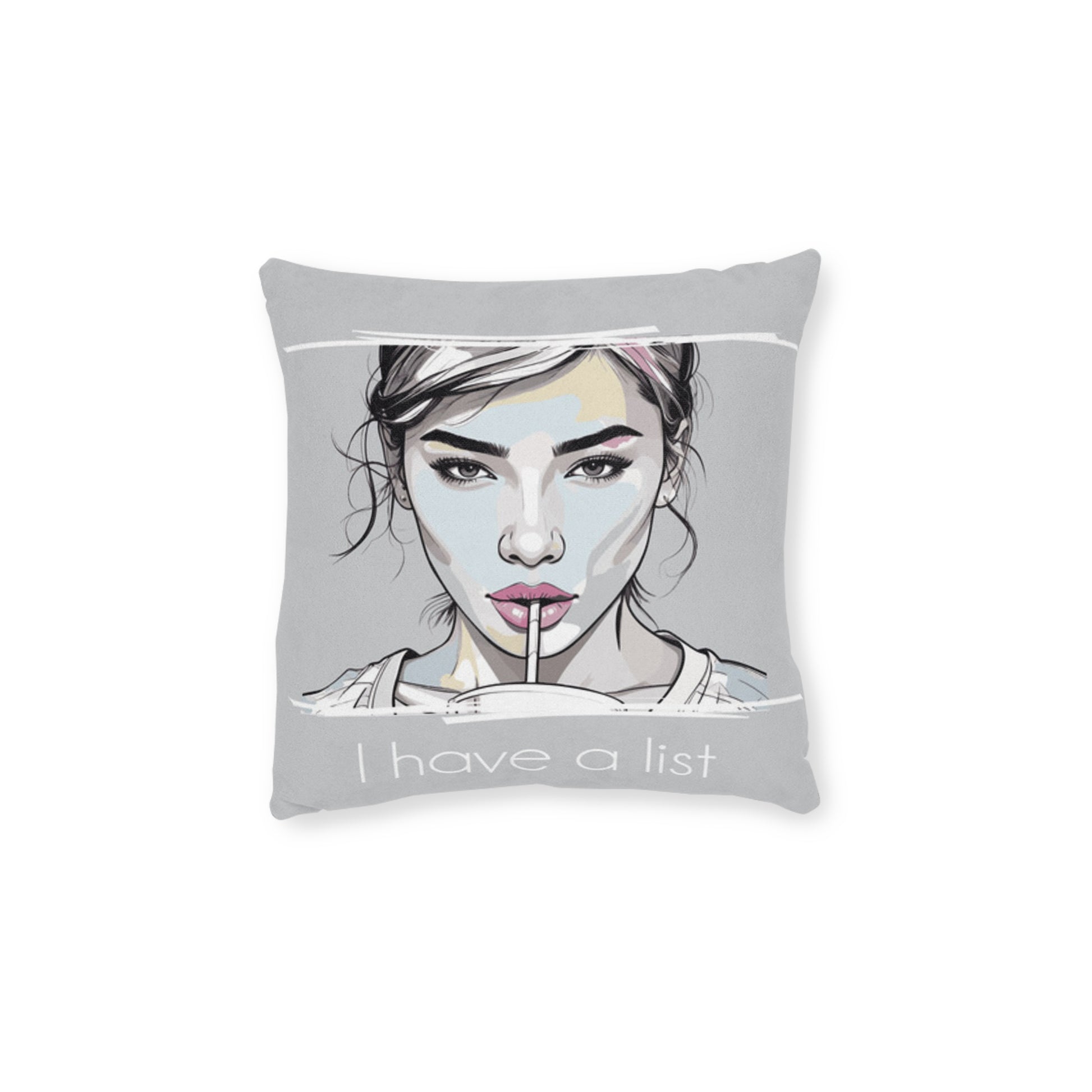 Chic Throw Pillow – List-Making Décor & Perfect Gift Idea