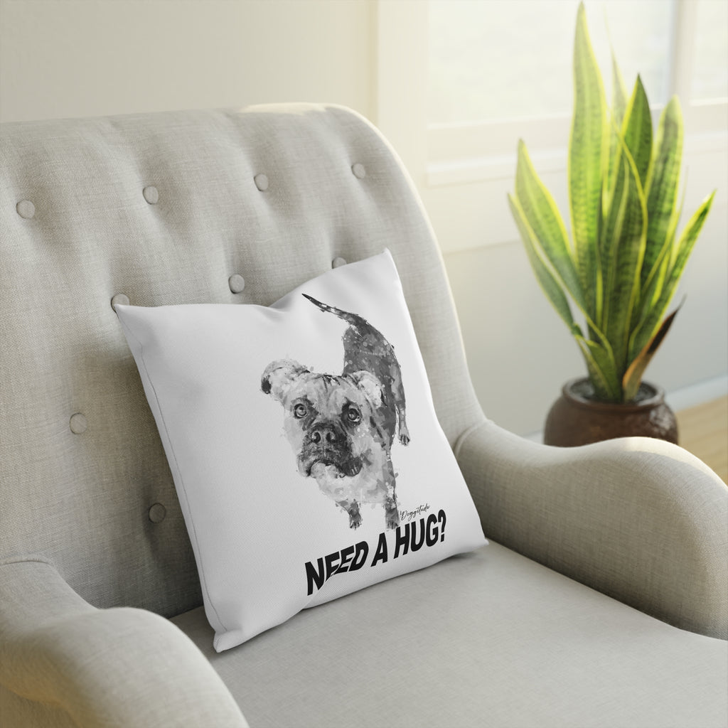 Dog Lover's Hug Cushion, Pet Pillow, Animal Decor, Gifts for Dog Owners, Cozy Home Decor, Need a Hug?