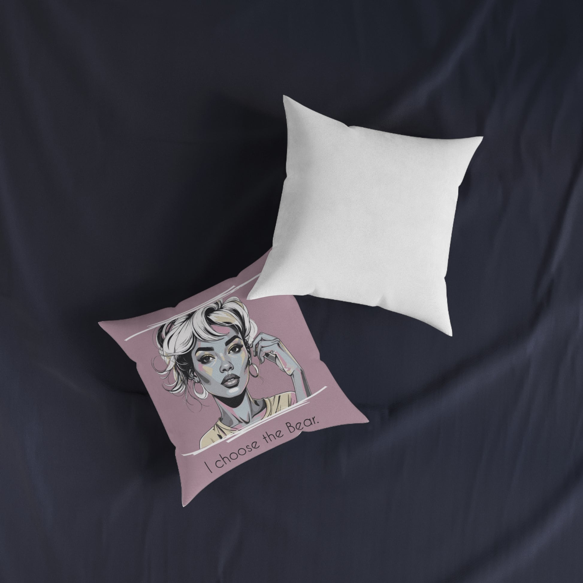 Stylish Bear Throw Pillow – Cozy Couch Cushion & Unique Animal Lover Gift