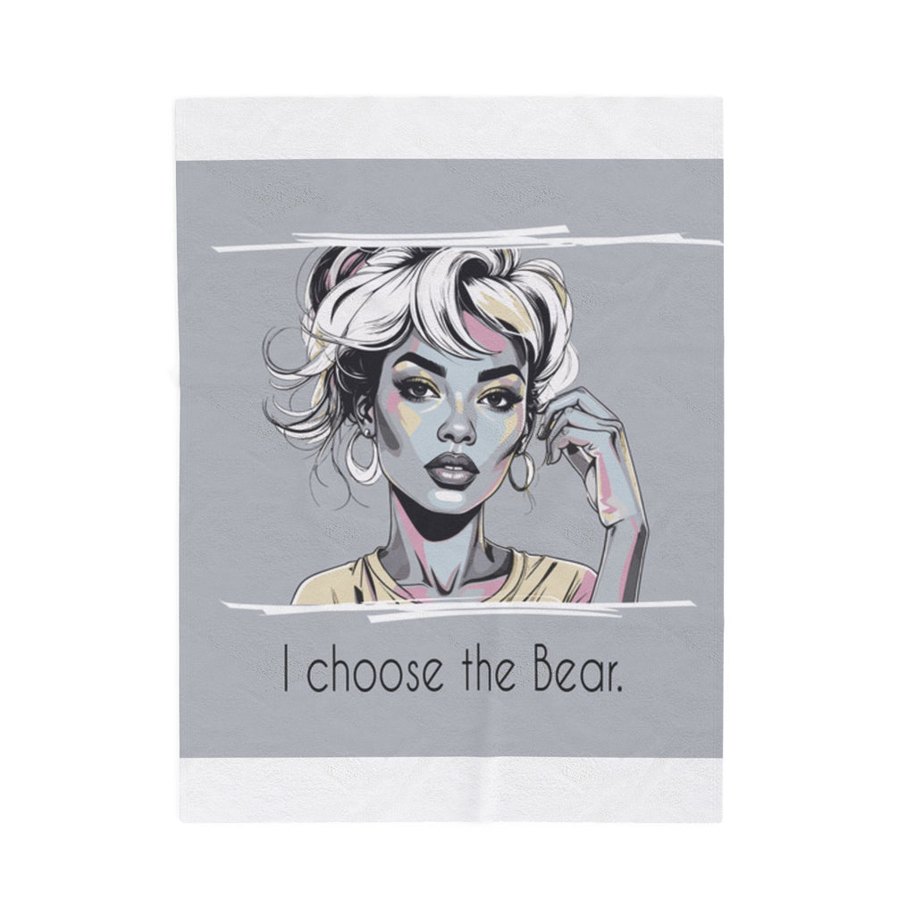 Cozy Bear Plush Blanket – Stylish Throw & Bedroom Décor Gift for Her