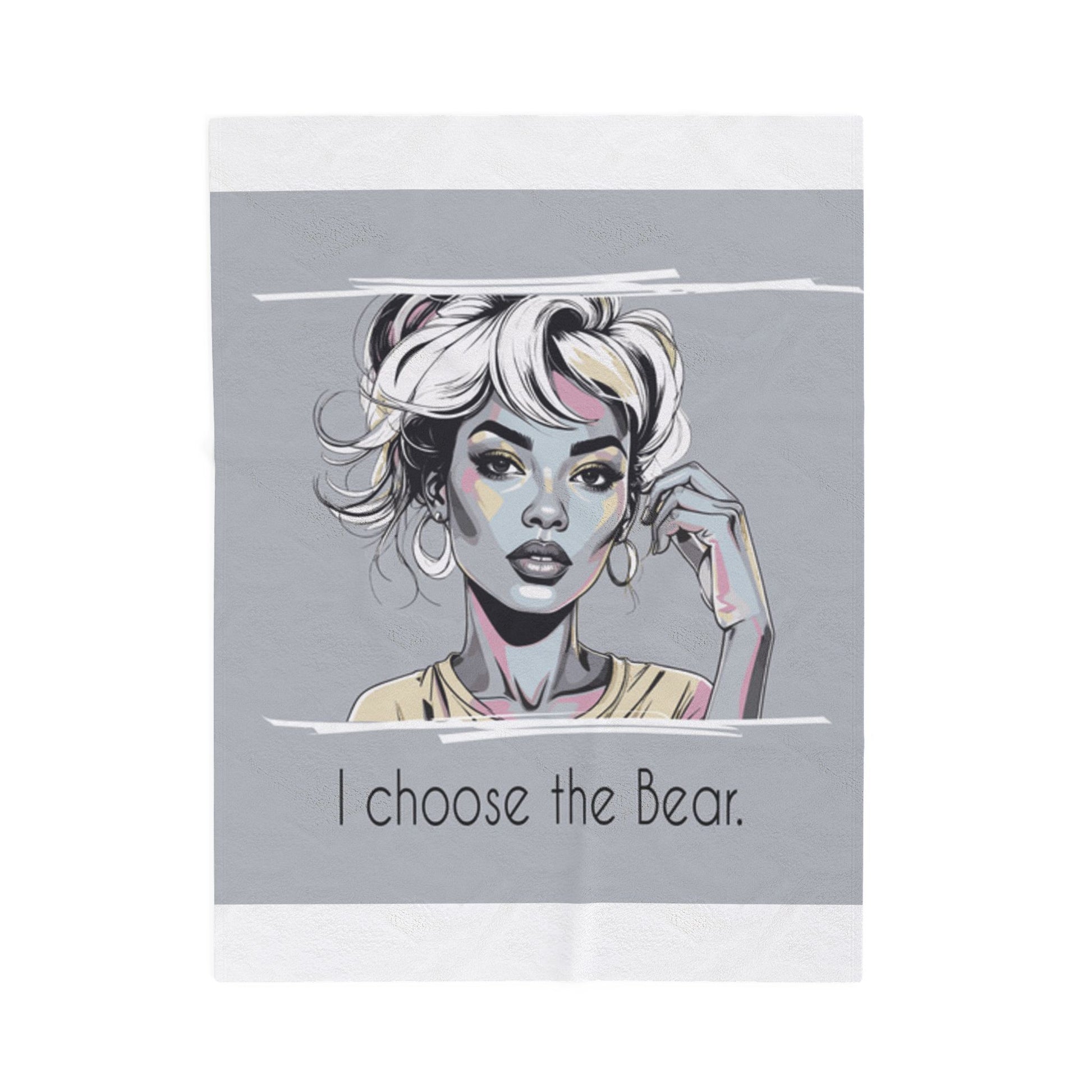 Cozy Bear Plush Blanket – Stylish Throw & Bedroom Décor Gift for Her