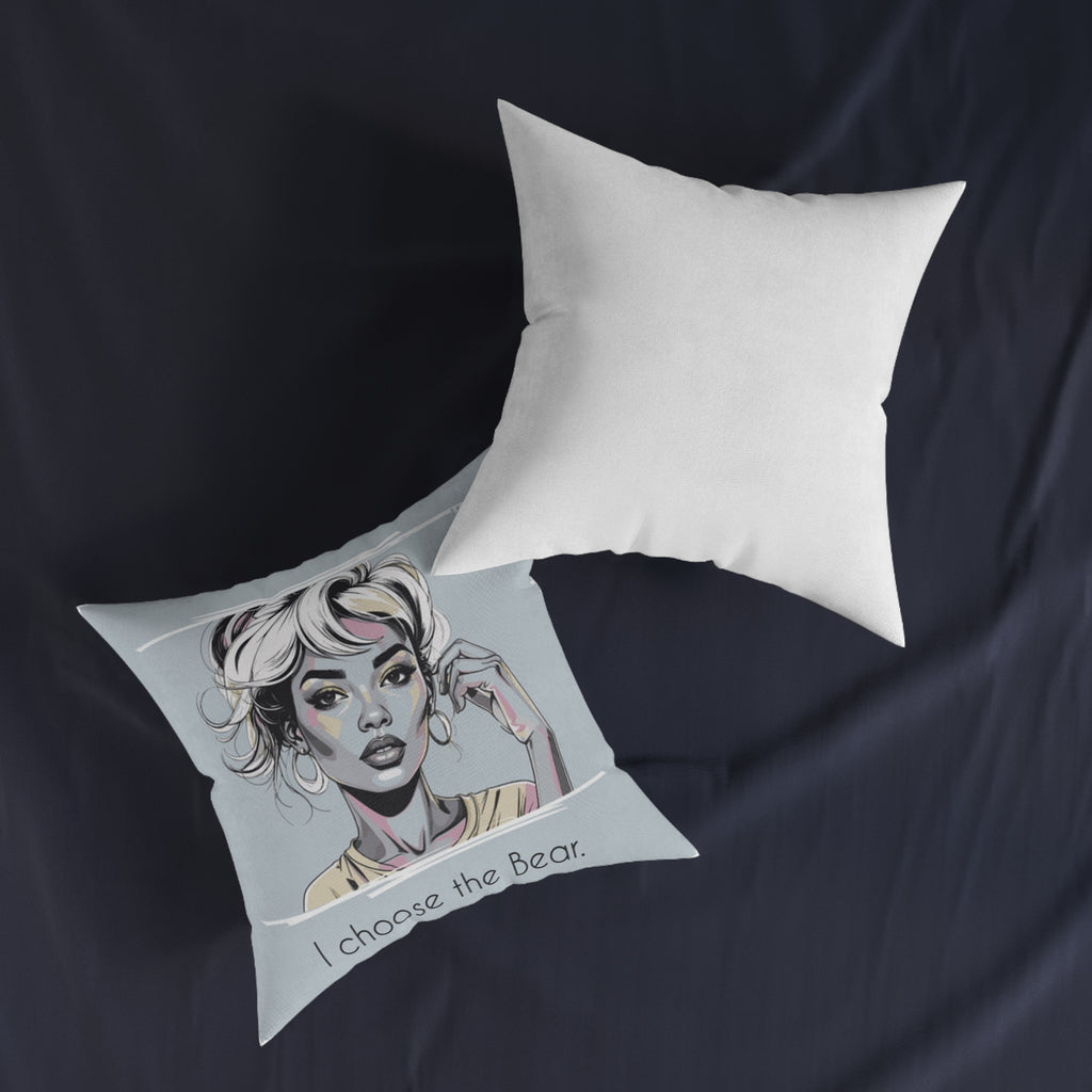 Bear Throw Pillow – Unique Animal Lover Accent