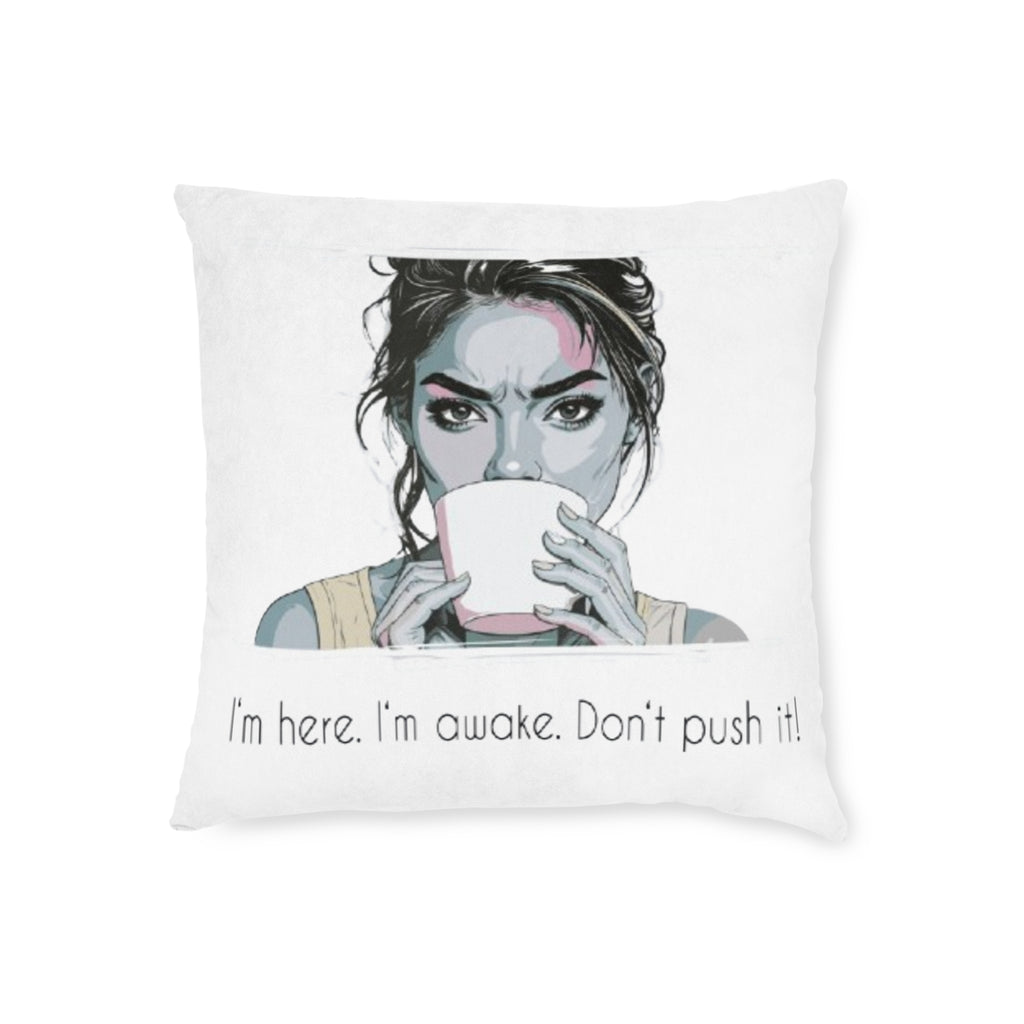 Quirky Coffee Pillow – Cozy Gift & Living Room Décor