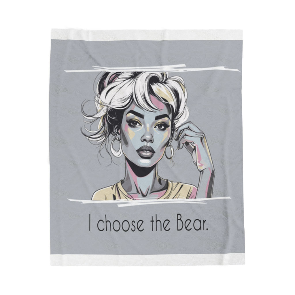 Cozy Bear Plush Blanket – Stylish Throw & Bedroom Décor Gift for Her