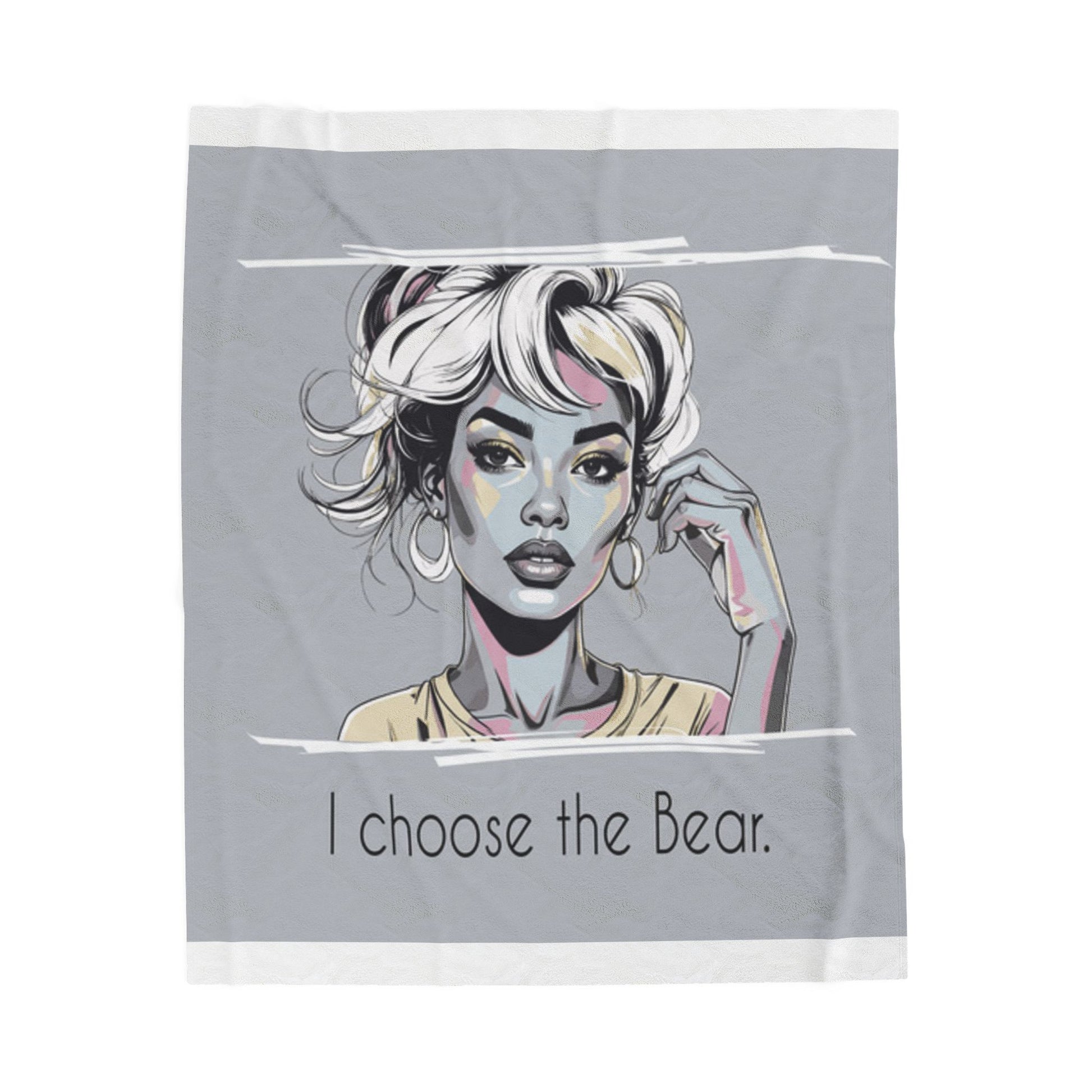 Cozy Bear Plush Blanket – Stylish Throw & Bedroom Décor Gift for Her