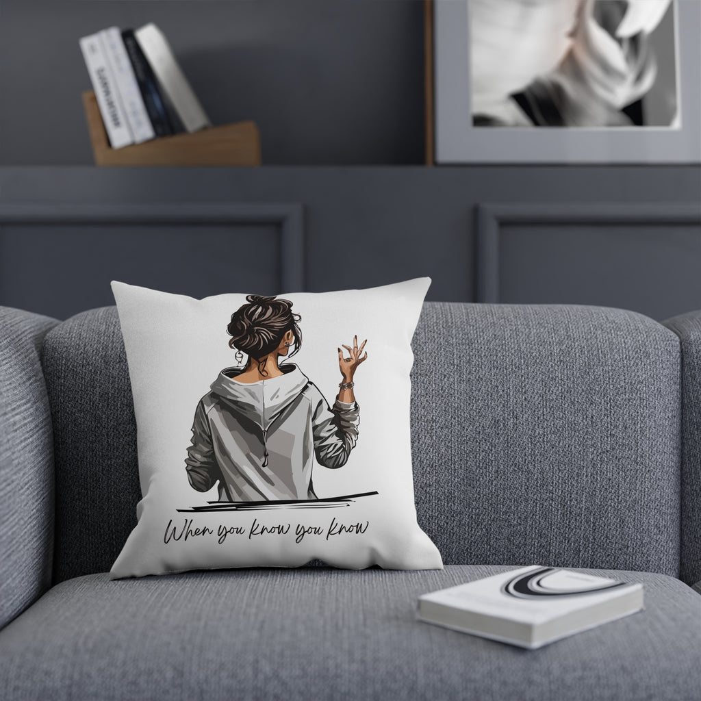Chic Inspirational Cushion, Home Decor Pillow, Cozy Throw Cushion, Gifts for Her, Modern Quotes Cushion