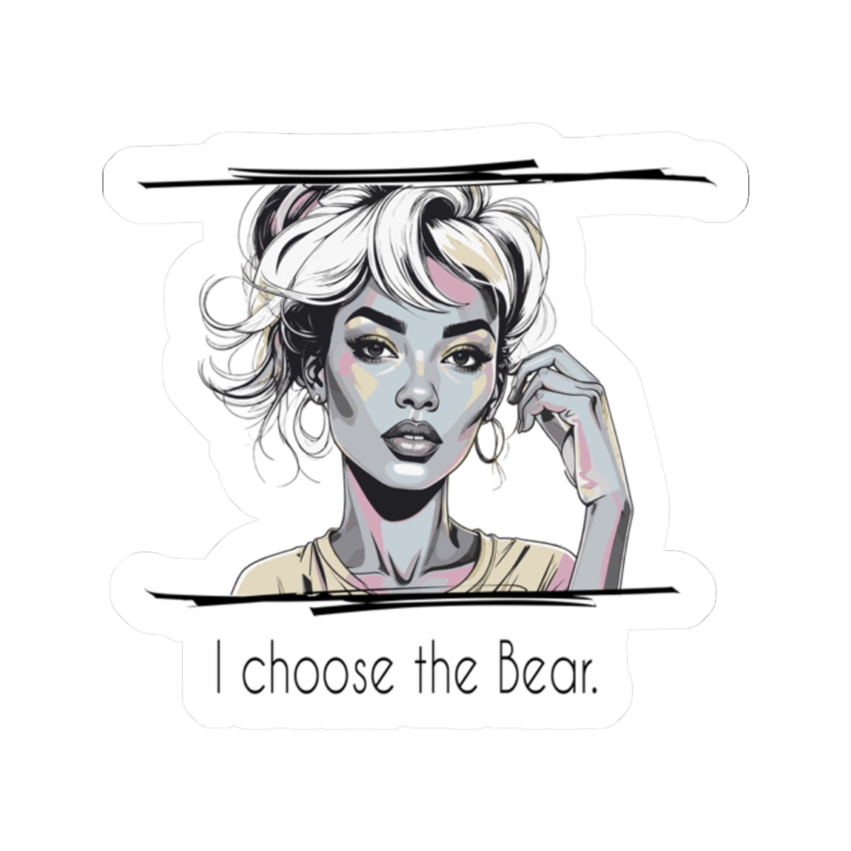 Stylish Focus Kiss-Cut Stickers - Motivational, Trendy, Laptop, Journal, Decorative